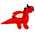 thumbnail image 3 of Mighty Jr Dragon Red Durable Plush Squeaky Dog Toy, 3 of 8