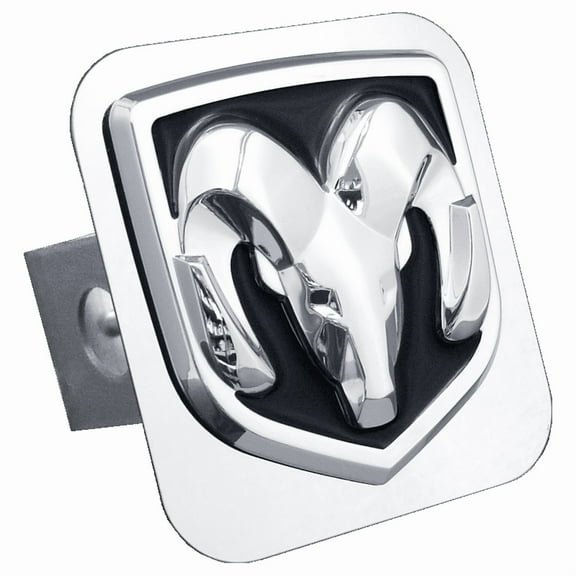 Au-TOMOTIVE GOLD Ram OEM Logo Chrome Class II Hitch Plug