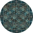 thumbnail image 1 of Ahgly Company Indoor Round Persian Light Blue Traditional Area Rugs, 3' Round, 1 of 4