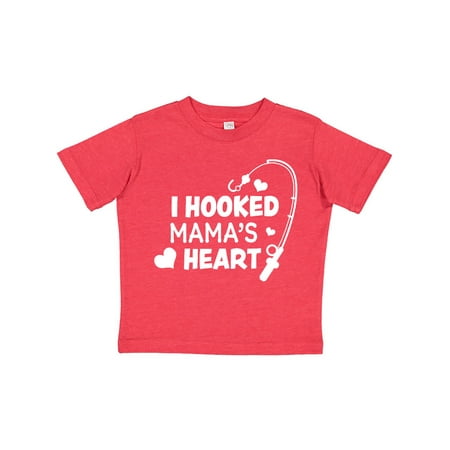 

Inktastic I Hooked Mama s Heart with Fishing Rod Gift Toddler Boy or Toddler Girl T-Shirt