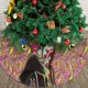 thumbnail image 3 of Falda para árbol de Navidad Ba-Pe, suave y divertida, collar para árbol de Navidad, decoración navideña de estilo rústico, 30", 3 of 4