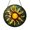 Acrylic 3.5 Inch, variant on Celestial Crescent Window Suncatcher, Green Glass Hanging Decor, Magical Home Display