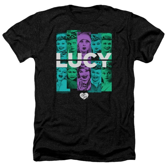 I Love Lucy - Shades Of Lucy - Heather Short Sleeve Shirt - Medium