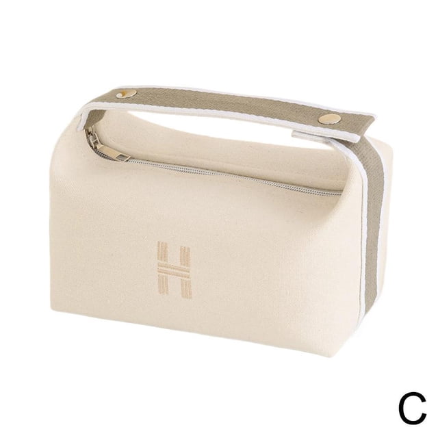 Trousse de Toilette en Toile avec Compartiments - Portable, Organisée, Tendance