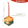 thumbnail image 3 of KLL Tropical Sunset Paradise Pattern Acrylic Christmas Ornaments,1 PCS Xmas Tree Decor with Ribbon 3" Christmas Décor Christmas Pendant for Hanging on Tree & Party Favors-Hexagon, 3 of 7
