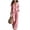 Pink, variant on LEKWK Vacation Sets for Women Linen Short Sleeve V Neck Top and Wide Leg Pants with Pockets Summer Boho Beach 2 Piece Matching Sets