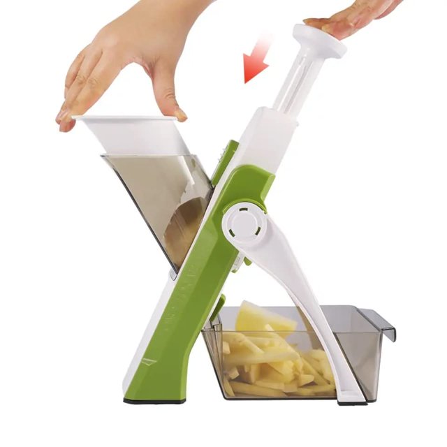Cortadora segura para cocina, rebanadora, segura, cocina, cocina, verduras, frutas, ajustable, fácil de usar (paquete de 1)