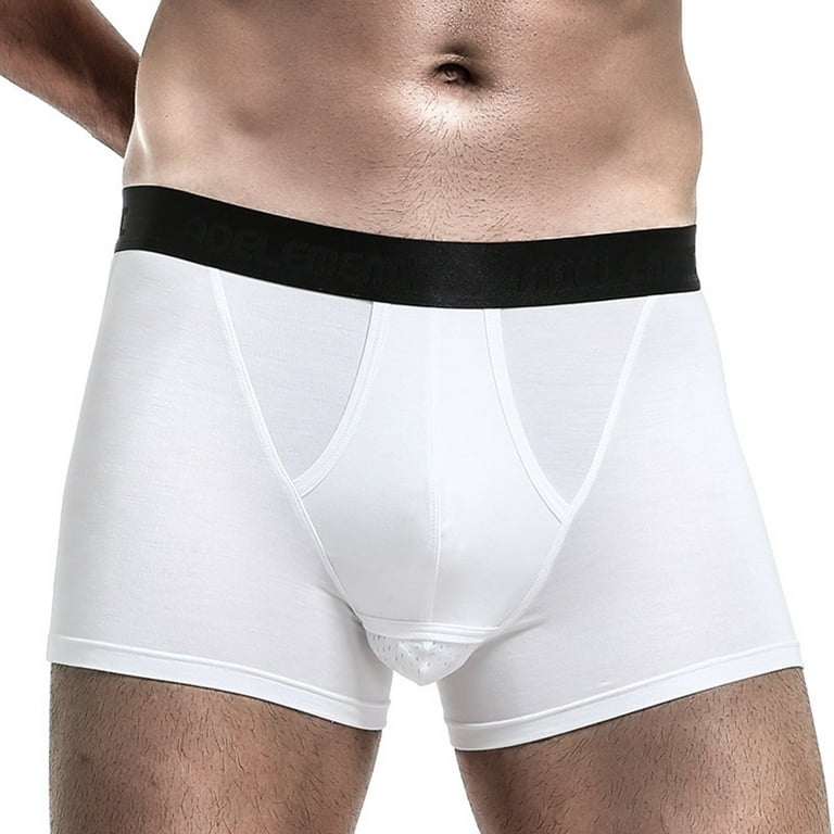 eczipvz Men's Underwear Mens Boxer Briefs With Pouch, Moisture Wicking  Performance Underwear for Men,White