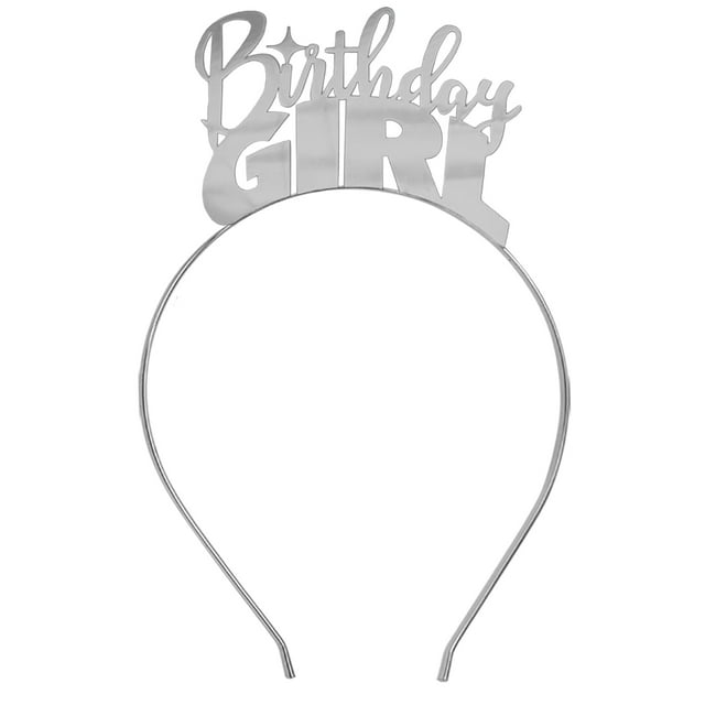 Birthday Girl Silver Headband - Birthday Supplies, Birthday Party, Birthday Ideas, Birthday Girl, Birthday Tiara, Birthday Headband, Birthday Gift