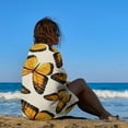 thumbnail image 5 of Yibo Luxury Ocean Animal Turquoise Blue Sea Turtles Beach Towel Camping Towel, Gym Towel, Pool Towels, On Beach Cart, 5 of 7