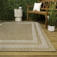 thumbnail image 4 of JONATHAN Y Frenzy Easy Jute Minimalist Boho Inset Border Natural/Beige 3 ft. x 5 ft. Indoor/Outdoor Area Rug, 4 of 7