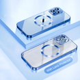 thumbnail image 1 of Para Magsafe funda de carga inalámbrica magnética para iPhone 14 Plus 13 12 11 Pro Max funda protectora de lente de silicona transparente de lujo Tan Jianjun unisex, 1 of 2