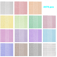 thumbnail image 1 of Rhinestone Stickers 2475 PCS, Self Adhesive Face Gems Stick on Body Jewels Crystal in 3 Size 15 Colors,15 Embellishments Sheet for Decorations Crafts Nail Makeup, 1 of 5