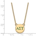 thumbnail image 3 of Logoart Sterling Silver Gp Alpha Sigma Tau Small Enamel Pendant Necklace, 3 of 3