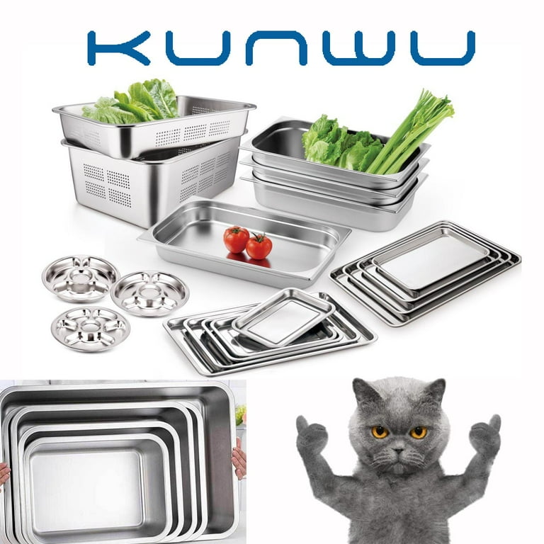 Kunwu Advanced Materials Extra Large High-Sided Cat Litter Box Set with Stainless Steel Pan, Plastic Lid, Scoop and Stepper, White Kunwu Advanced Materials Extra Large High-Sided Cat Litter Box Set with Stainless Steel Pan, Plastic Lid, Scoop and Stepper, White