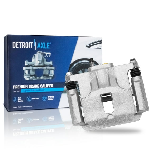 Detroit Axle - Rear Left Brake Caliper for 2015-2020 Chevrolet Colorado GMC Canyon Disc Brake Caliper w/Bracket 2016 2017 2018 2019 Replacement Driver Side Assembly