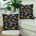 thumbnail image 2 of MKHERT Funny Dinosaurs Pillowcase Pillow Protector Cushion Cover 18x18 inch,Set of 2, 2 of 2