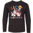 thumbnail image 3 of Inktastic Farmer Tractor EIEIO Little Bro Long Sleeve Youth T-Shirt, 3 of 5