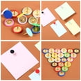 thumbnail image 6 of 100Pcs  Round Head Bulletin Drawing Tacks Point Map Thumb Cork Board Tacks Map Tacks Decorative Thumb Tacks Round Push Pins COFFEE, 6 of 8