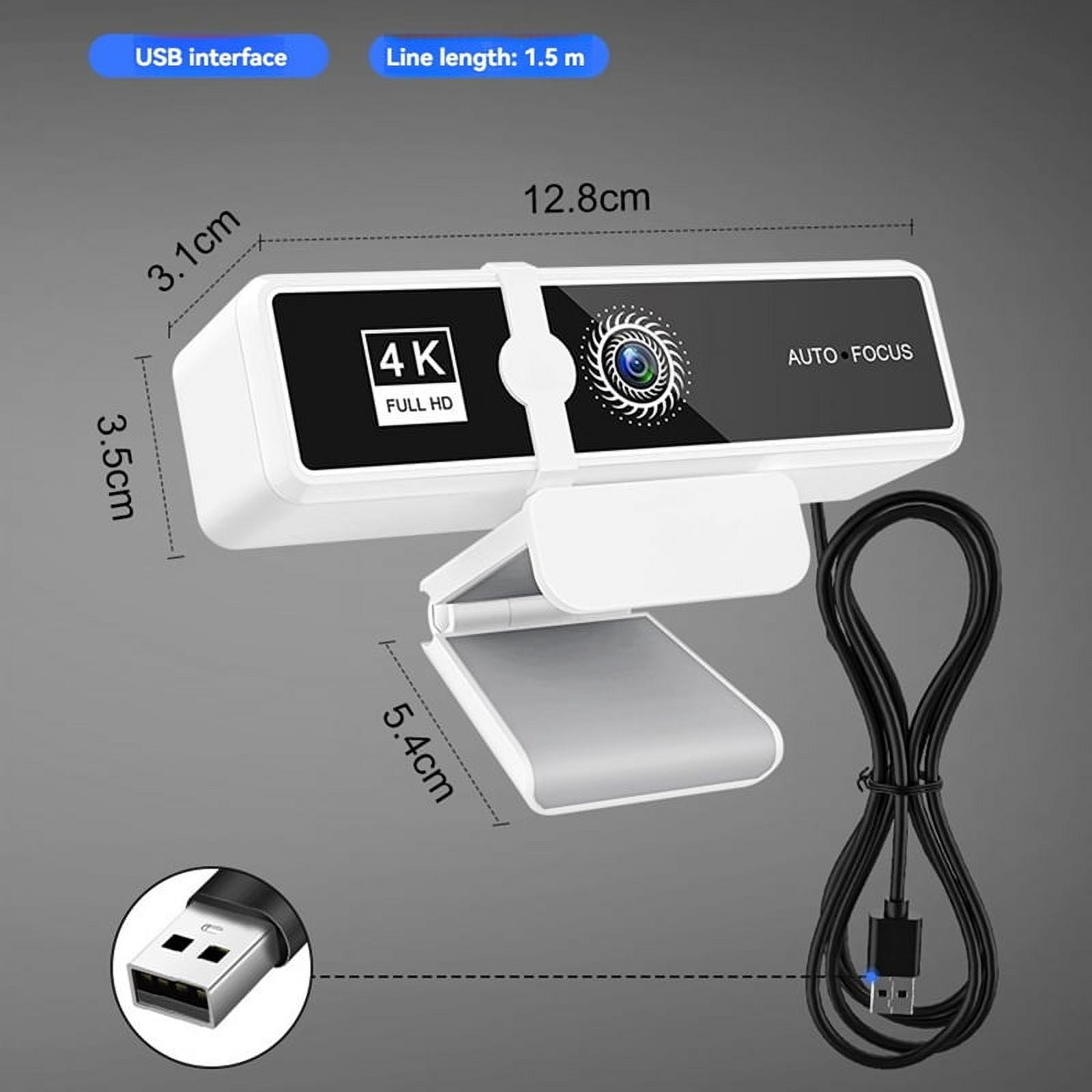 4K High Definition Computer Camera Network Live Broadcast High Definition Video Conference USB Camera Black