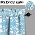 thumbnail image 3 of Mandala Design Kitchen Curtains - Vintage Tier Cafe Curtains for Bathroom Living RV Rod Pocket Window Drapes 36 Inch 2 Panels Set 28"x36" Window Treatment Tiers, 3 of 4