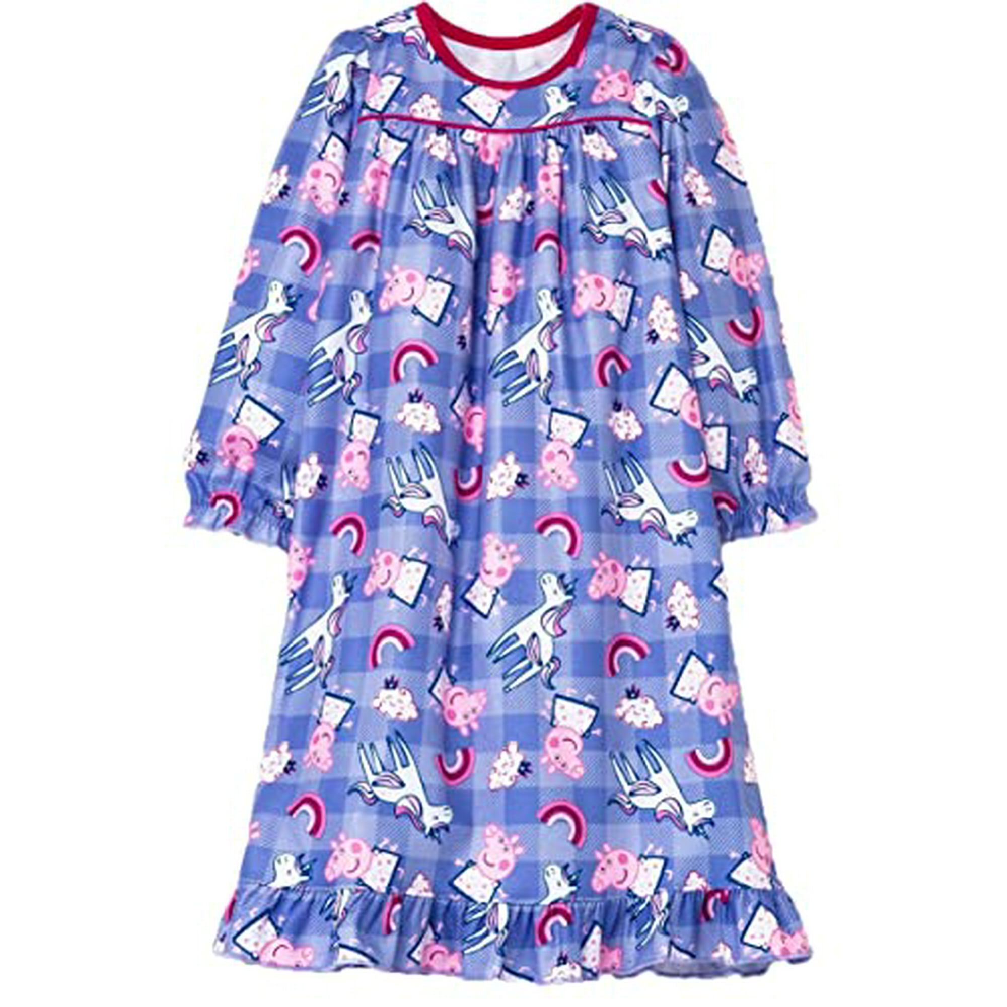 Peppa Pig Toddler Girls Flannel Granny Gown Nightgown