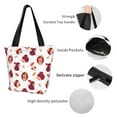 thumbnail image 4 of Balery Cartoon Hedgehogs Bolsa de Hombro con Diseño, Bolsa Grande y Duradera, Bolsa Versátil para Compras, 4 of 6