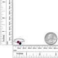 thumbnail image 4 of Gem Stone King 925 Sterling Silver Red Created Ruby and Black Onyx Bypass Ring for Women (0.71 Cttw, Gemstone July Birthstone, Round 4MM, Available in Size 5, 6, 7, 8, 9), 4 of 4