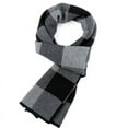 thumbnail image 4 of Bufanda de otoño e invierno, bufanda larga a la moda, cálida, acolchada, a cuadros, para hombre, bufanda de punto, 4 of 5