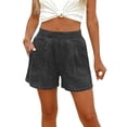 thumbnail image 5 of Livrdious Womens Jean Shorts Elastic Waist Summer Loose High Waisted Comfy Stretchy Denim Shorts with pockets, S-3X, 5 of 7