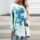 thumbnail image 2 of Tops de mujer Invierno Estampado de animales Botón Sudadera Pullover Tops Fridja  hkj1990, 2 of 5