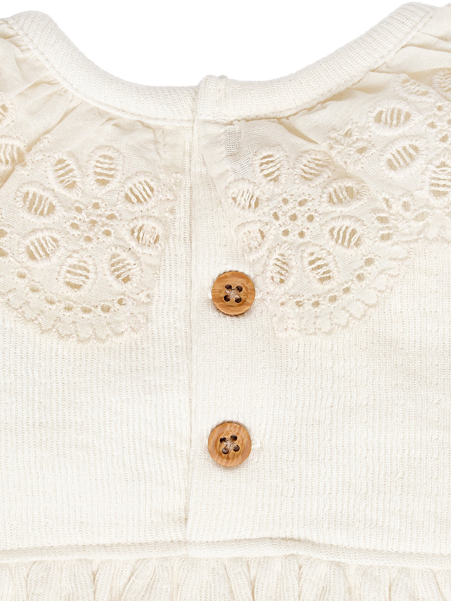 Modern Moments by Gerber Baby Girl Cotton Ruffle Novelty Lace Bubble Romper, Sizes 0/3 Months - 24 Months