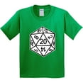 thumbnail image 3 of Inktastic 20 Sided White Dice Youth T-Shirt, 3 of 5