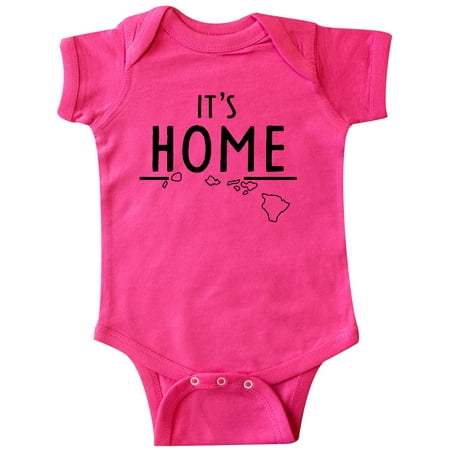 

Inktastic It s Home- Hawaii State Outline Gift Baby Boy or Baby Girl Bodysuit
