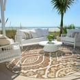 thumbnail image 6 of Addison Rugs Chantille Indoor/Outdoor Transitional Diamond Paprika Washable Round Rug, 8' x 8', 6 of 6