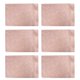 thumbnail image 1 of 6 uds manteles individuales de estampado en caliente, esteras impermeables y antideslizantes, estera de aislamiento térmico fácil de limpiar, 1 of 5