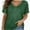 Green, variant on Women's V Neck Oversized T-Shirts Summer Short Sleeve Shirts Loose Casual Tops Tee