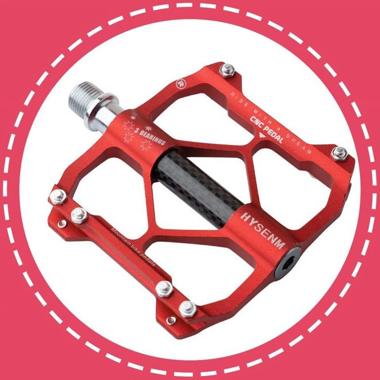 Cheap 1 Pair Bicycle Pedal Aluminum Alloy Mountain Bike Pedals Road Cycling Sealed Pedals Bmx Ultralight