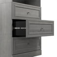 thumbnail image 4 of Bestar Versatile 108" Engineered Wood Closet Organizer System in Platinum Gray, 4 of 11