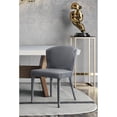 thumbnail image 2 of TOV Furniture Metropolitan 19.5" Transitional Velvet Dining Chair in Gray, 2 of 7