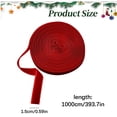 thumbnail image 3 of Clearance Red Velvet Ribbon Roll, Single-Sided Soft Craft Ribbon for Gift Wrapping Bow Making Christmas DIY Decor, 3 of 5