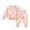 A-5412Pink, variant on MEZZALL Toddler Kids Baby Girls Sweater Long Sleeve Floral Warm Knitted Pullover Knit Wear Tops Pants Sets Streetwear Birthday / 18-24 Months