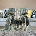 thumbnail image 2 of Creowell for Cute Cow Blanket Art Flower Throw Blankets, Decorative Gifts for Girl Women, Cozy Fuzzy Soft Cow Blanket Throw, Daisy Christmas Birthday Gifts Chamomile Quilt 40x50in, 2 of 6