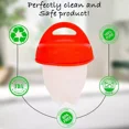 thumbnail image 2 of Eggs Cooker Silicone Egg Cooker Egglettes Non Stick Egg Boiler Poachers Egg Holder Cups Kitchen Gadget Tool for Egg Making, 2 of 5