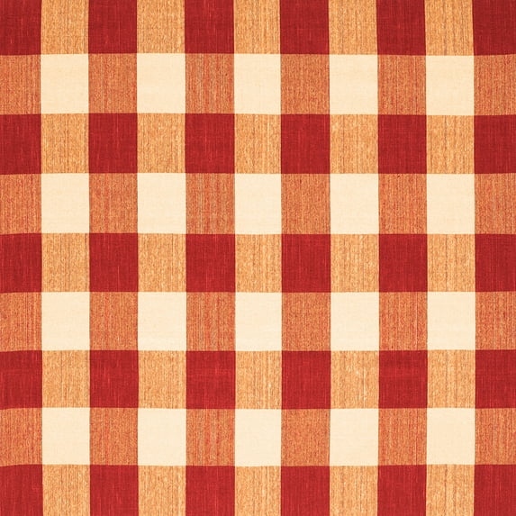 Ahgly Company Indoor Square Checkered Orange Modern Area Rugs, 4' Square