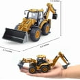 thumbnail image 2 of Die-cast Tractor Dump Truck Model Toy, 1/50 Bulldozer Vehicles Toys with Double-End Move Up and Down, Metal Engineering Excavator Vehicle for Kids and Adults, 2 of 6