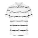 thumbnail image 2 of Camisas de Manga Corta de los Hombres Impresión Botón Cuello de Vuelta Casual Blusa Poliéster, Camisa de Moda para los Hombres Al Aire Libre Uso Diario, 2 of 4