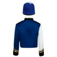 thumbnail image 3 of Aislor Boys Parade Jacket Royal Guard Long Sleeve Marching Band Outfits with Drummer Hat Blue 16, 3 of 7