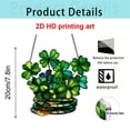 thumbnail image 4 of St Patrick's Day Porch Decoration 2D Acrylic Disc Pendant with Chain for Window Outdoor Garden Use, 4 of 4