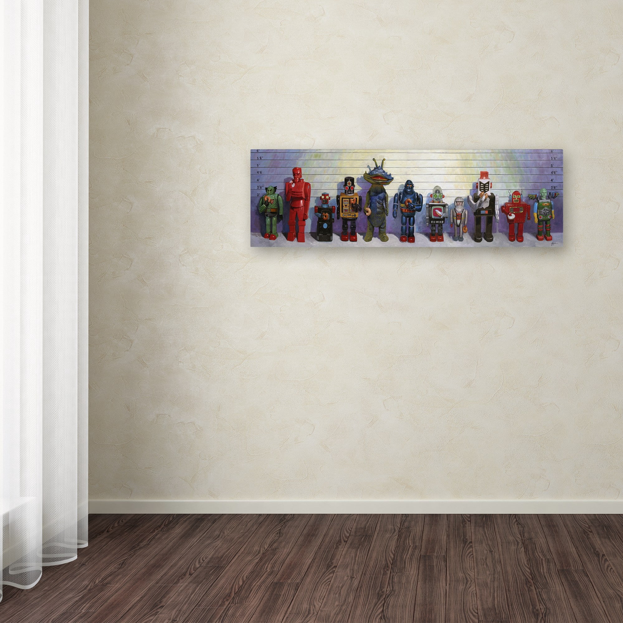 Eric Joyner 'Line-Up' Canvas Art